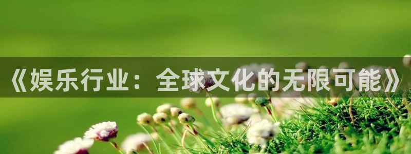 888贵宾会官网：《娱乐行业：全球文化的无限可能》